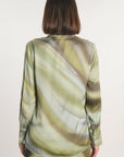 CHEMISE NIKITA IMPRIMÉ 70s MULTI KAKI CHEMISIER KOOKAI Mode Kookai
