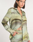 CHEMISE NIKITA IMPRIMÉ 70s MULTI KAKI CHEMISIER KOOKAI Mode Kookai