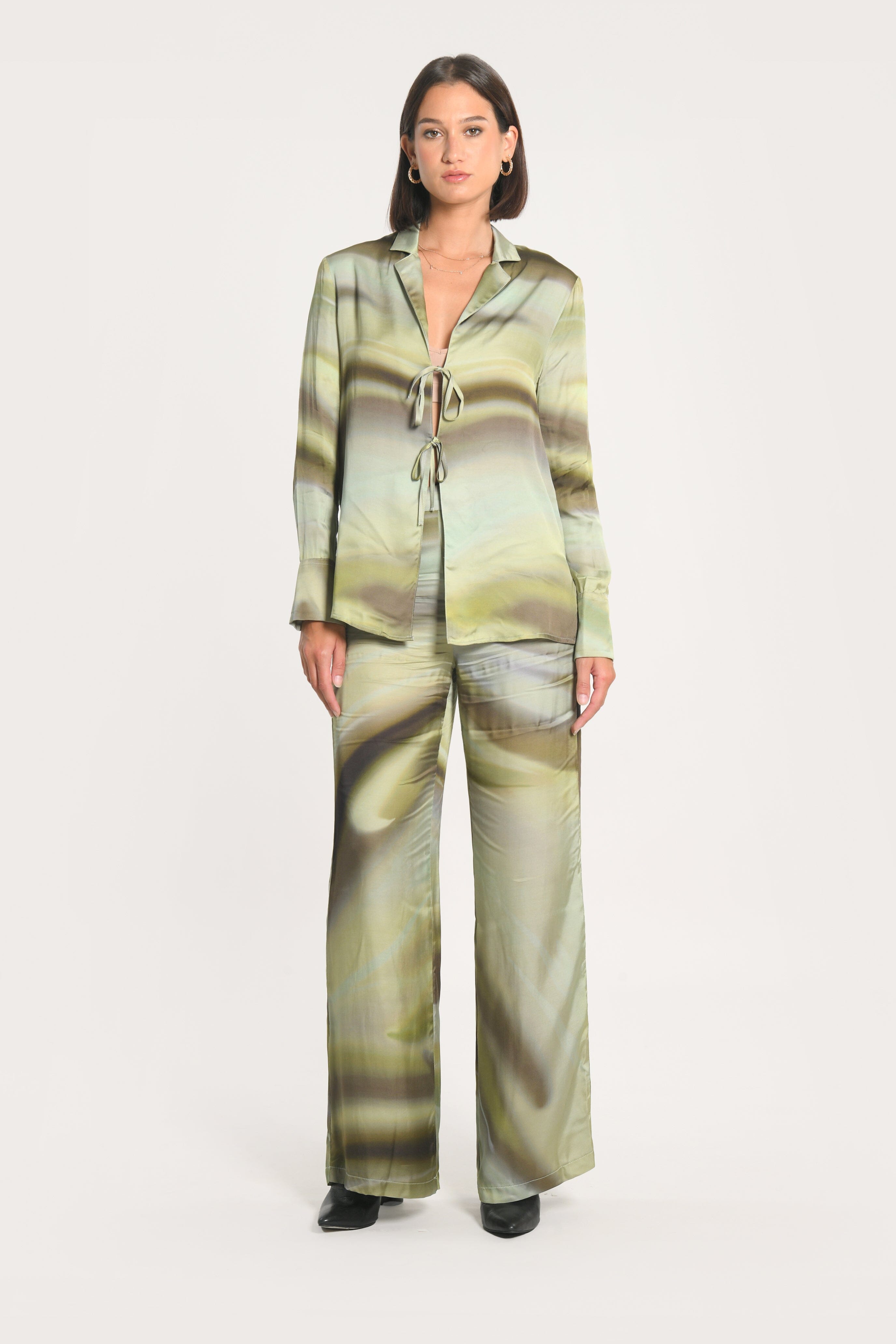 CHEMISE NIKITA IMPRIMÉ 70s MULTI KAKI CHEMISIER KOOKAI Mode Kookai