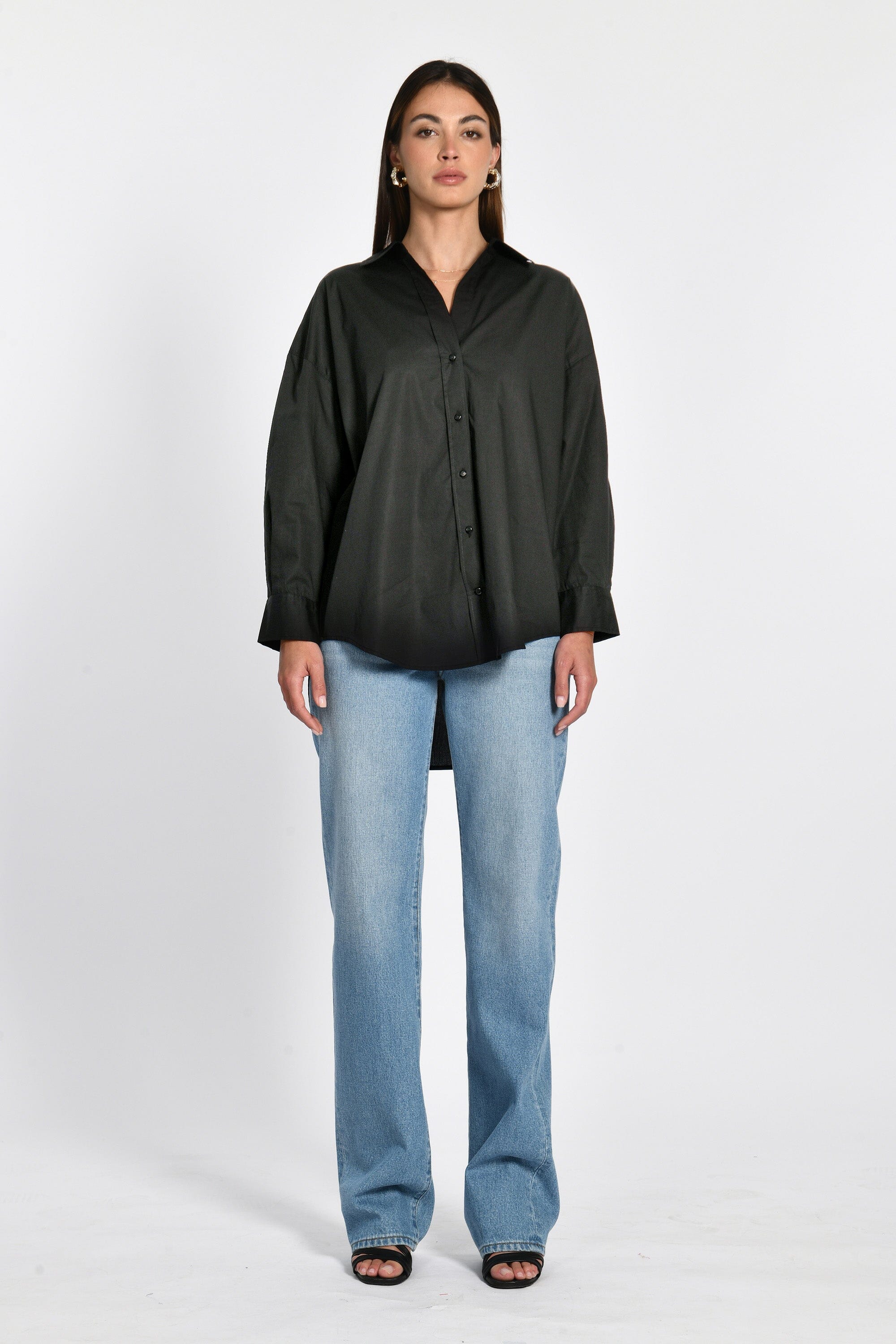 CHEMISE OVERSIZED CANDY NOIR CHEMISIER KOOKAI Mode Kookai