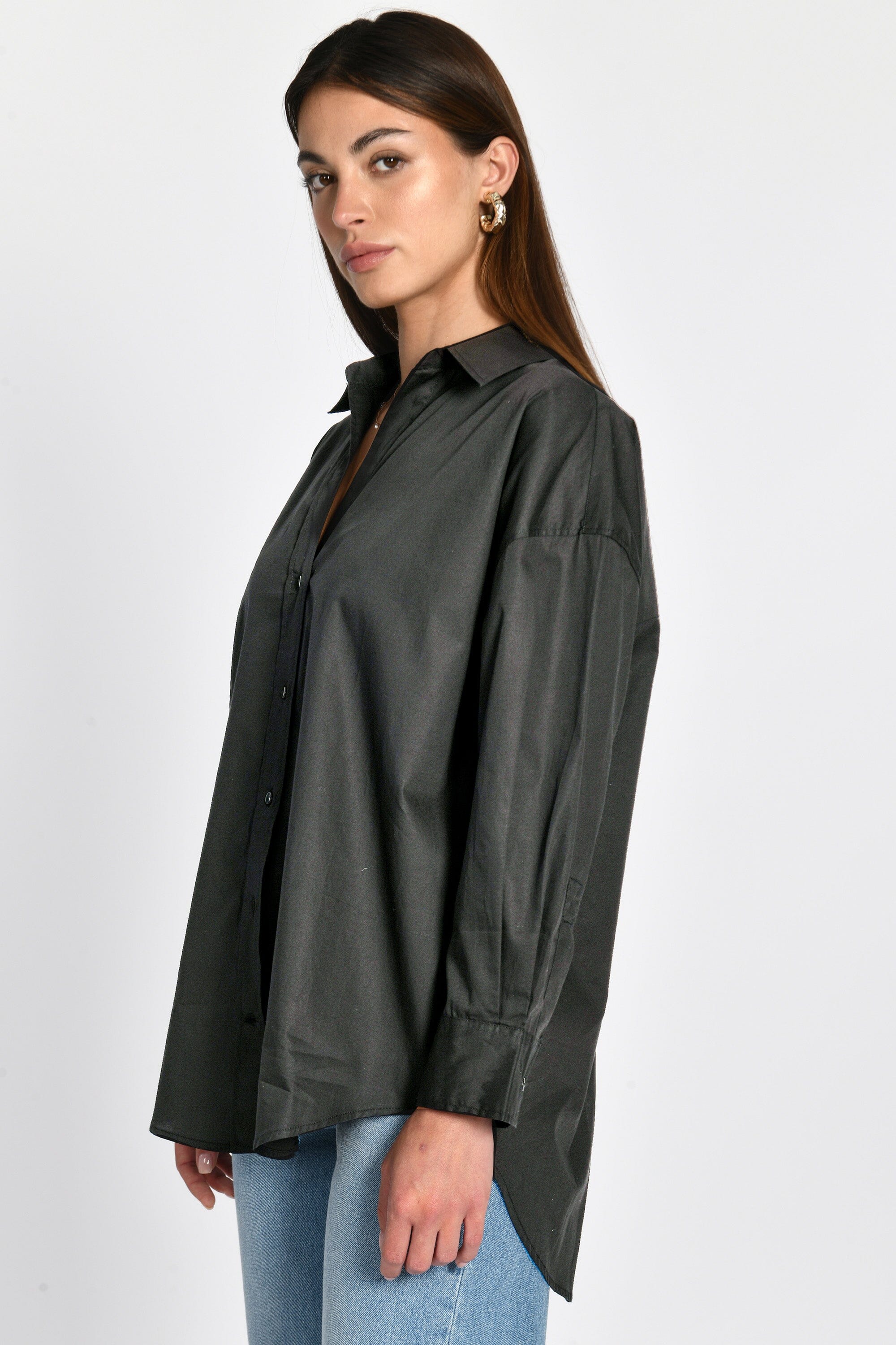 CHEMISE OVERSIZED CANDY NOIR CHEMISIER KOOKAI Mode Kookai