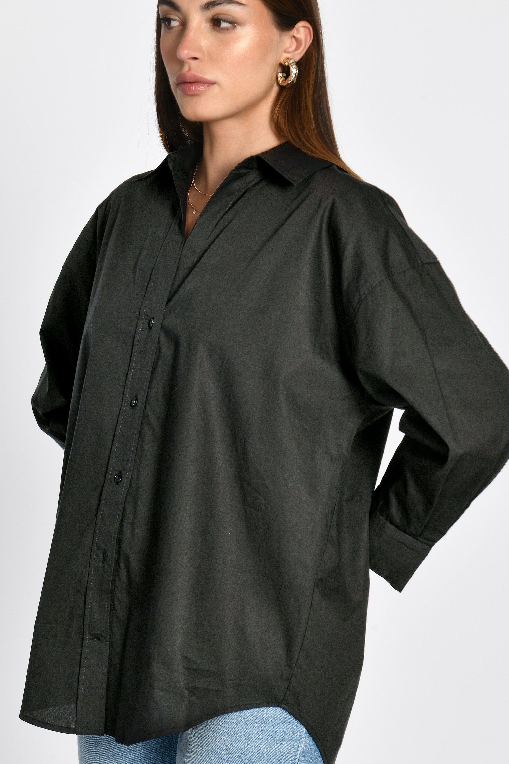 CHEMISE OVERSIZED CANDY NOIR CHEMISIER KOOKAI Mode Kookai