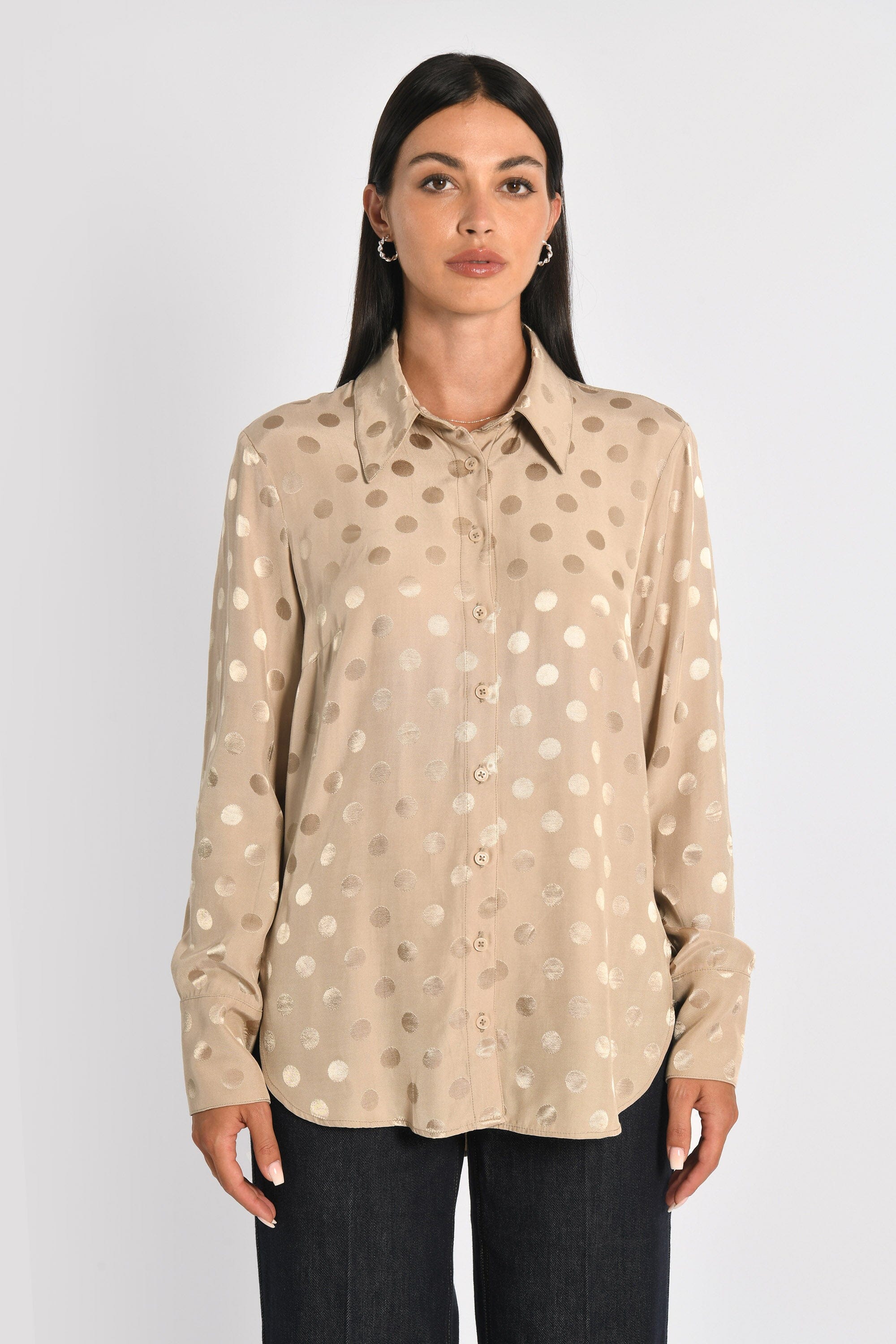 CHEMISE OVERSIZED POIS BELLA CHAMPAGNE CHEMISIER KOOKAI Mode Kookai