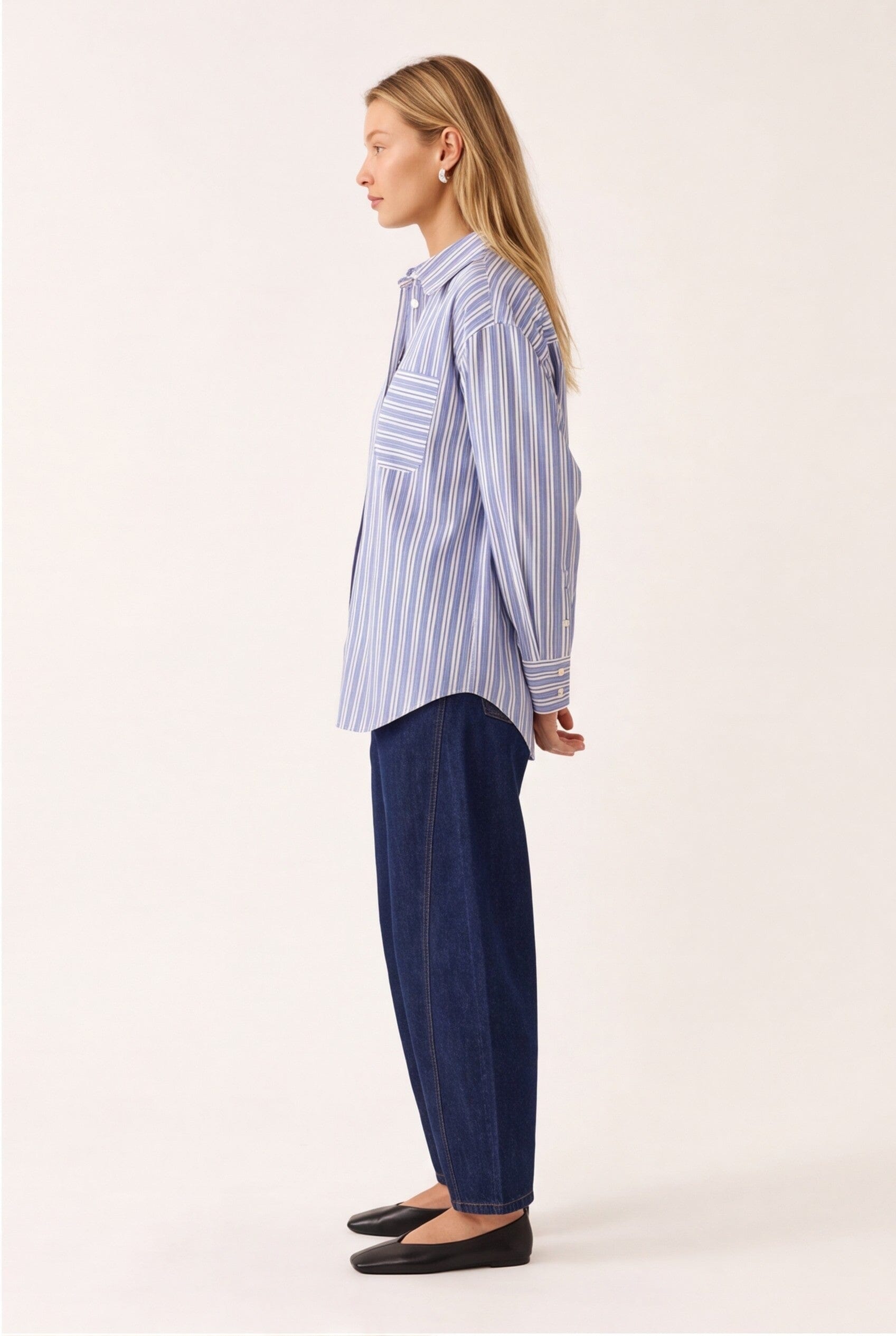 CHEMISE RAYEE - D-BOXY - BLEU CHEMISIER NEW KOOKAI Mode Kookai