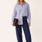 CHEMISE RAYEE - D-BOXY - BLEU CHEMISIER NEW KOOKAI Mode Kookai
