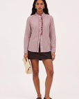 CHEMISE RAYEE - DUPLEX - BORDEAUX CHEMISIER NEW KOOKAI Mode Kookai