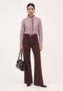 CHEMISE RAYEE - DUPLEX - BORDEAUX CHEMISIER NEW KOOKAI Mode Kookai