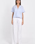 CHEMISE RAYURES CROP LULA BLUE CHEMISIER KOOKAI Mode Kookai
