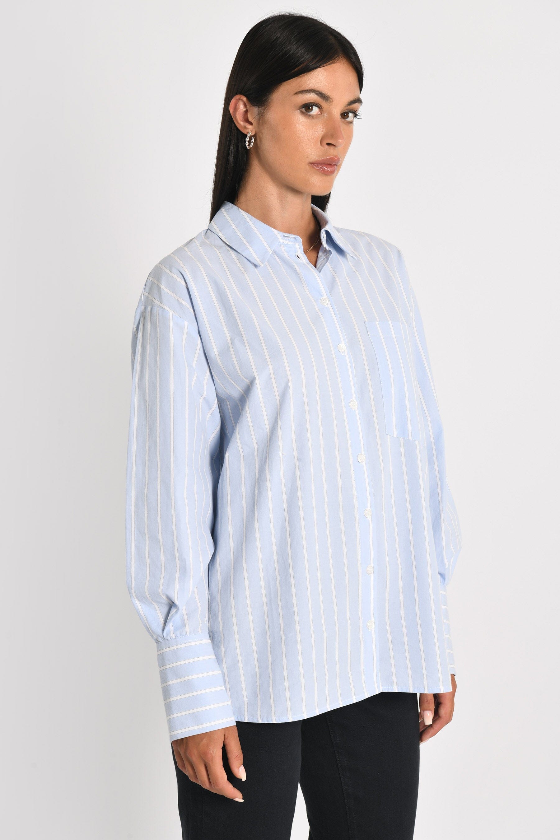 CHEMISE RAYURES DANDY ERIN BLEU/BLANC CHEMISIER KOOKAI Mode Kookai