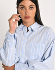 CHEMISE RAYURES DANDY ERIN BLEU/BLANC CHEMISIER KOOKAI Mode Kookai