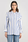 CHEMISE RAYURES HEATHER BLANC/BLEU CHEMISIER KOOKAI Mode Kookai