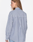 CHEMISE RAYURES LETTY BLEU CHEMISIER KOOKAI Mode Kookai
