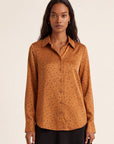 CHEMISE SATINEE - DULCE - CARAMEL CHEMISIER NEW KOOKAI Mode Kookai