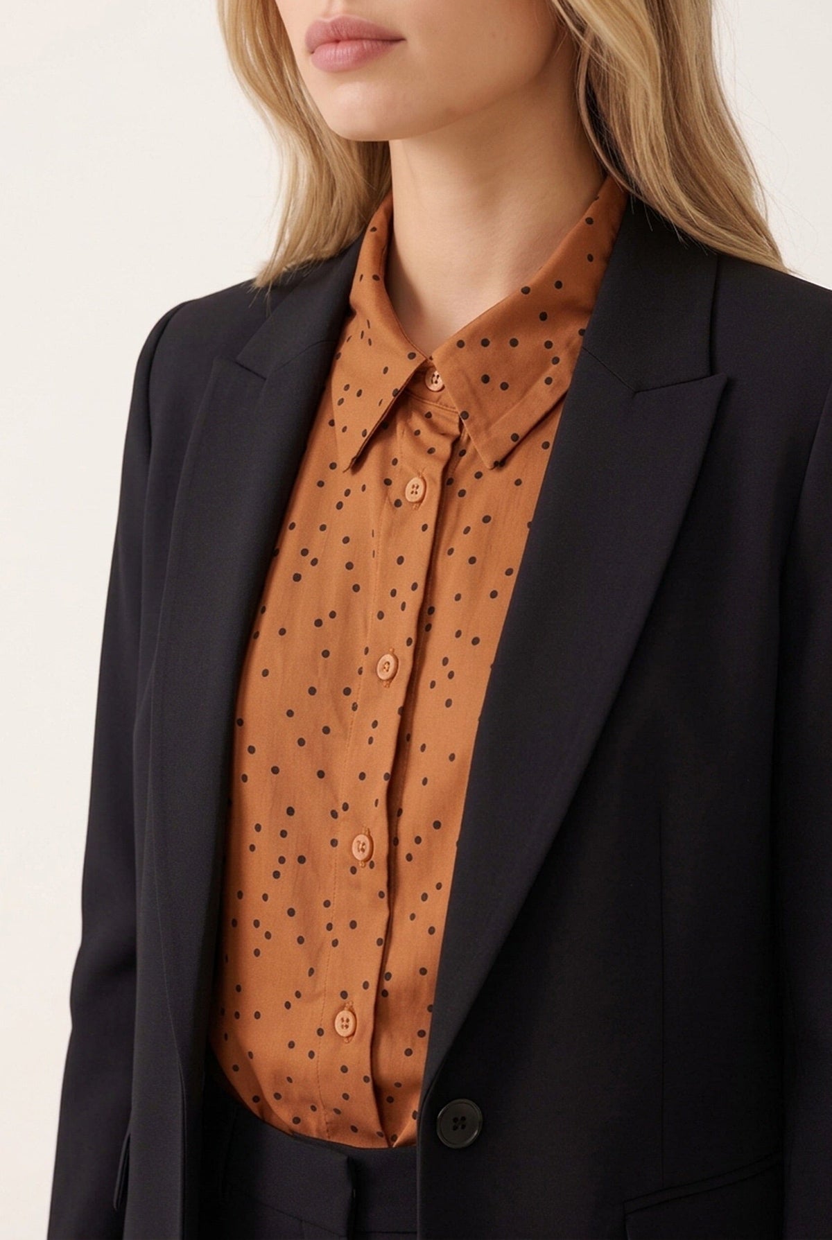 CHEMISE SATINEE - DULCE - CARAMEL CHEMISIER NEW KOOKAI Mode Kookai