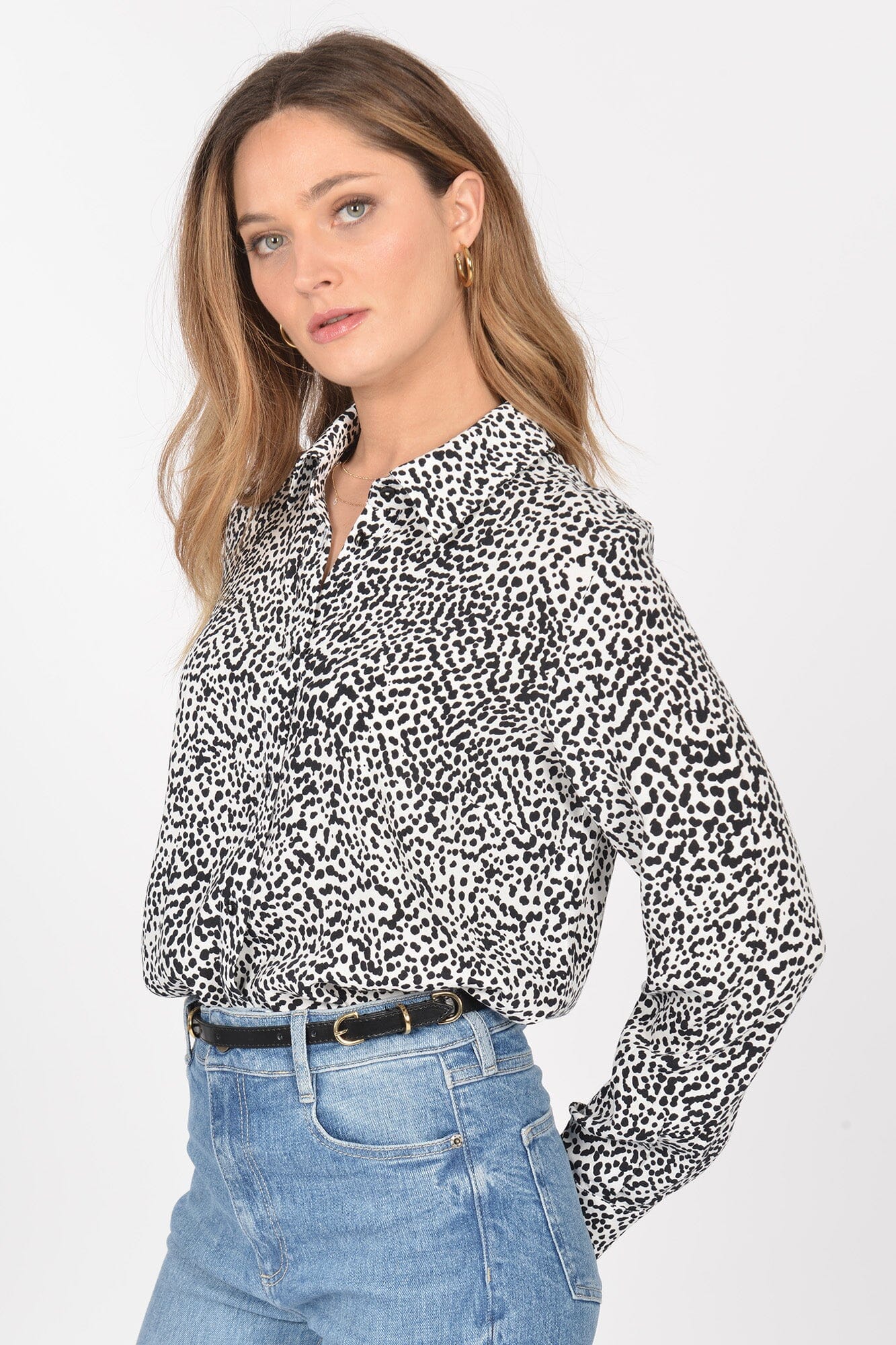 Chemisier ADELIE White black CHEMISIER KOOKAI Mode Kookai