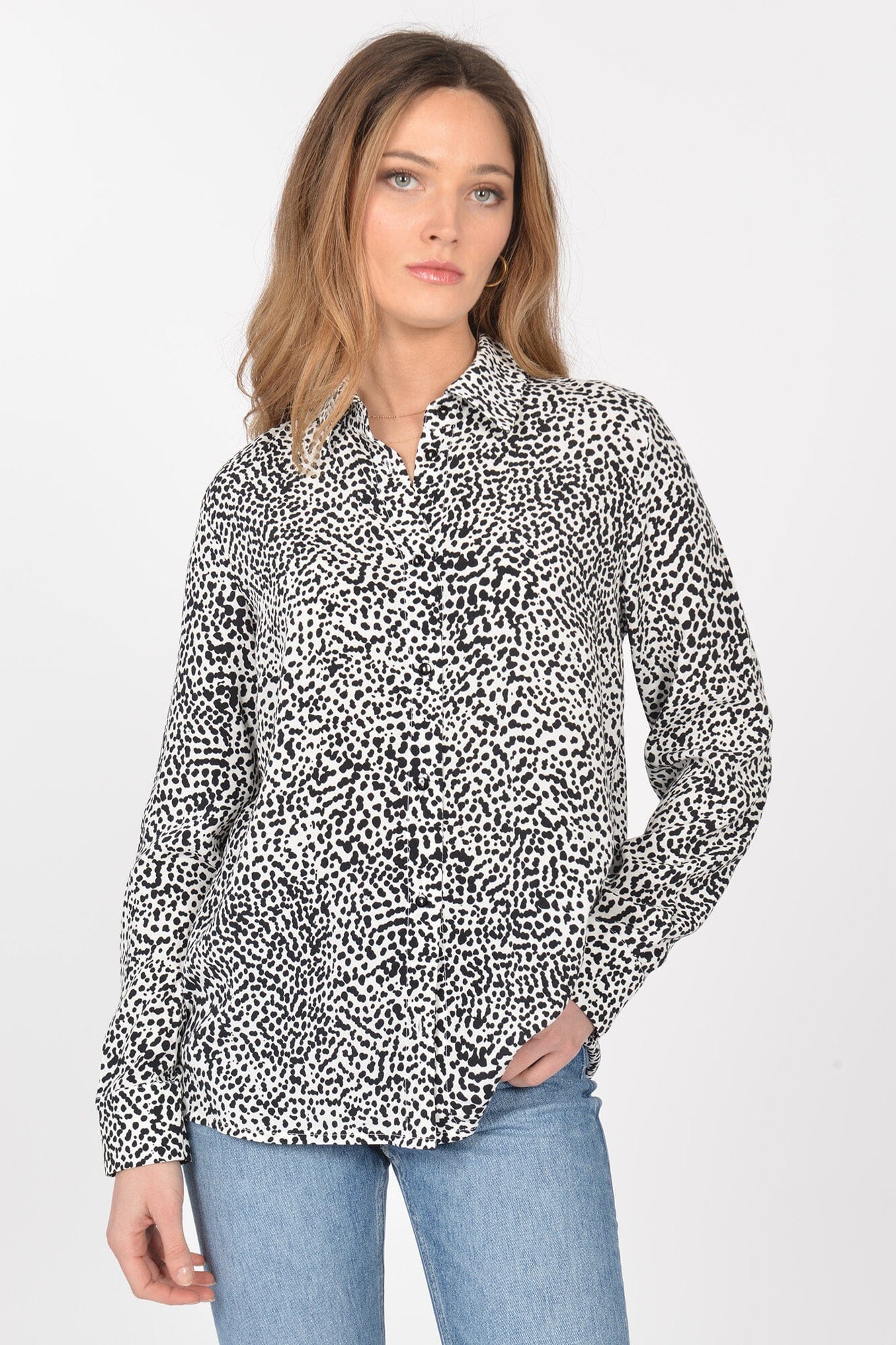 Chemisier ADELIE White black CHEMISIER KOOKAI Mode Kookai