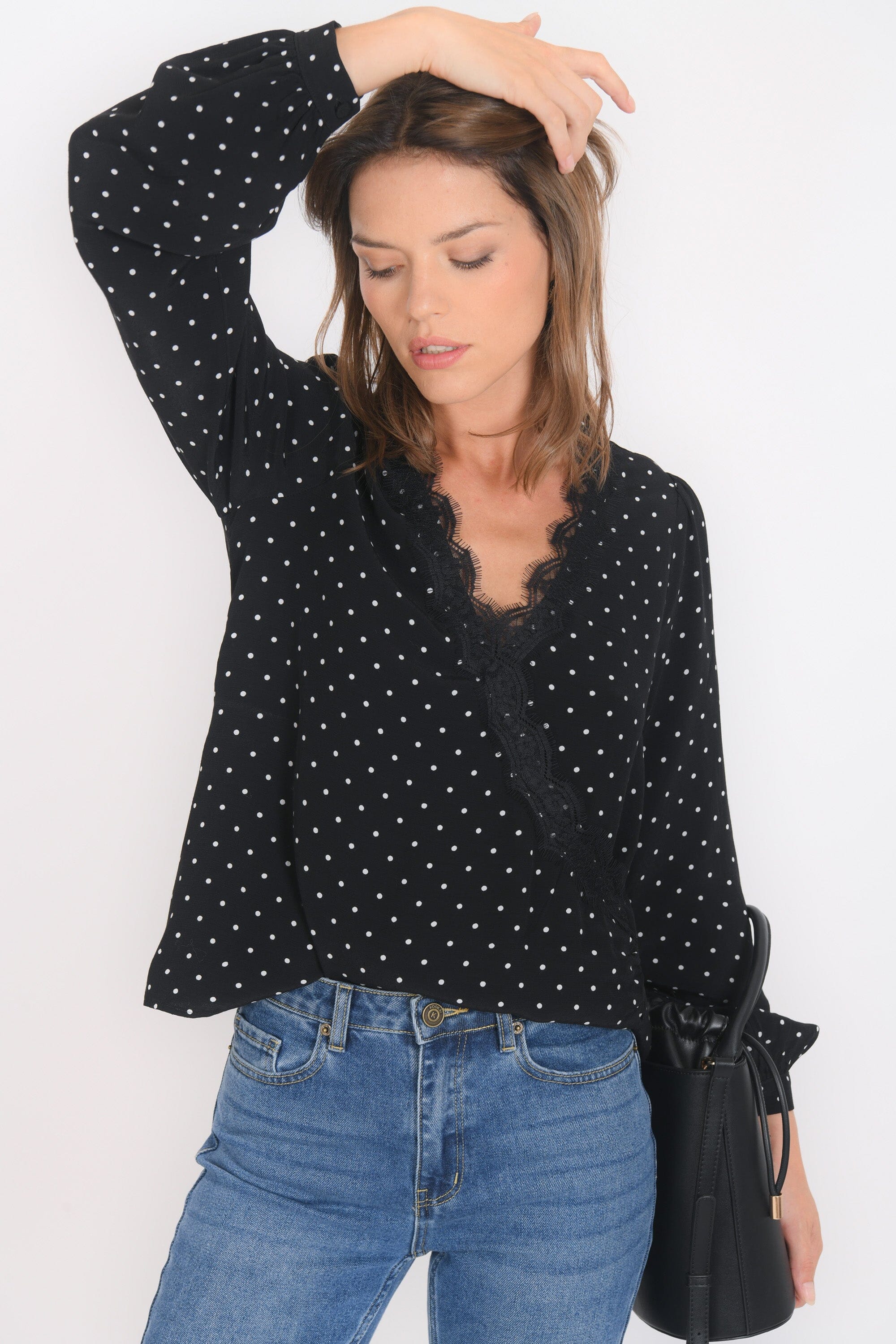 Chemisier Barney blouse c.coeur Noir CHEMISIER NEW KOOKAI Mode Kookai
