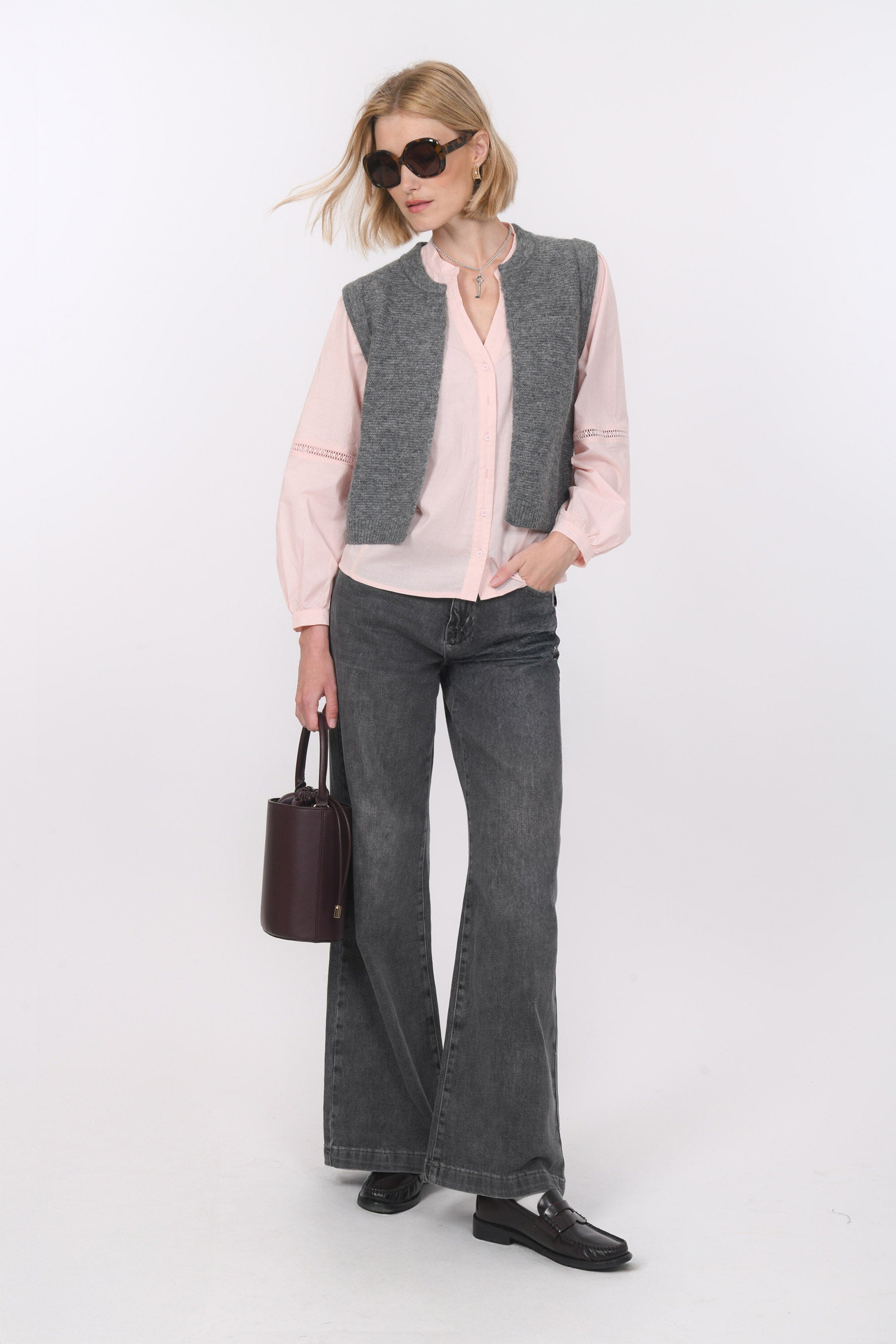 CHEMISIER - BENSOM - ROSE CHEMISIER NEW KOOKAI Mode Kookai