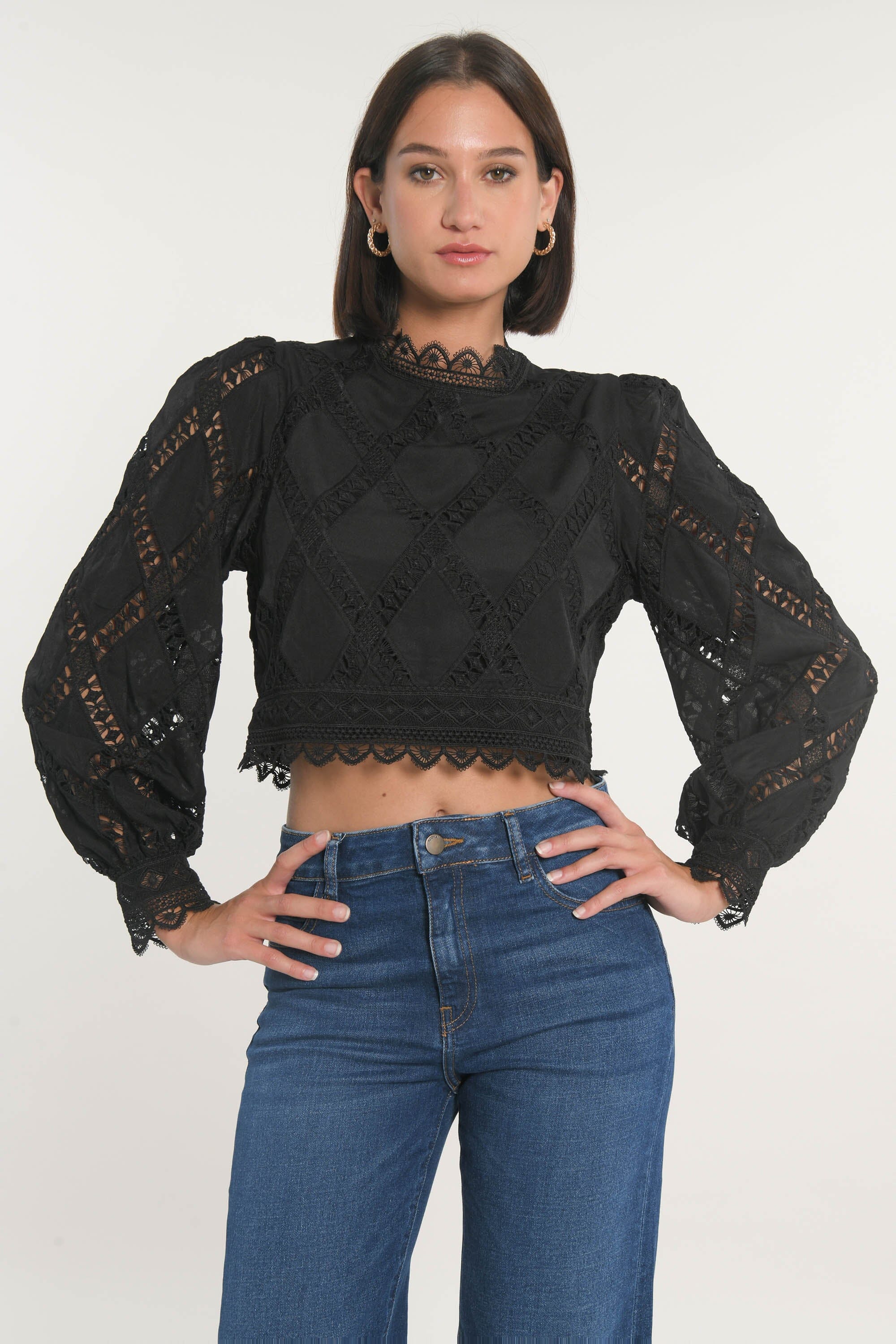 CHEMISIER BLOUSE KELLY NOIR CHEMISIER KOOKAI Mode Kookai