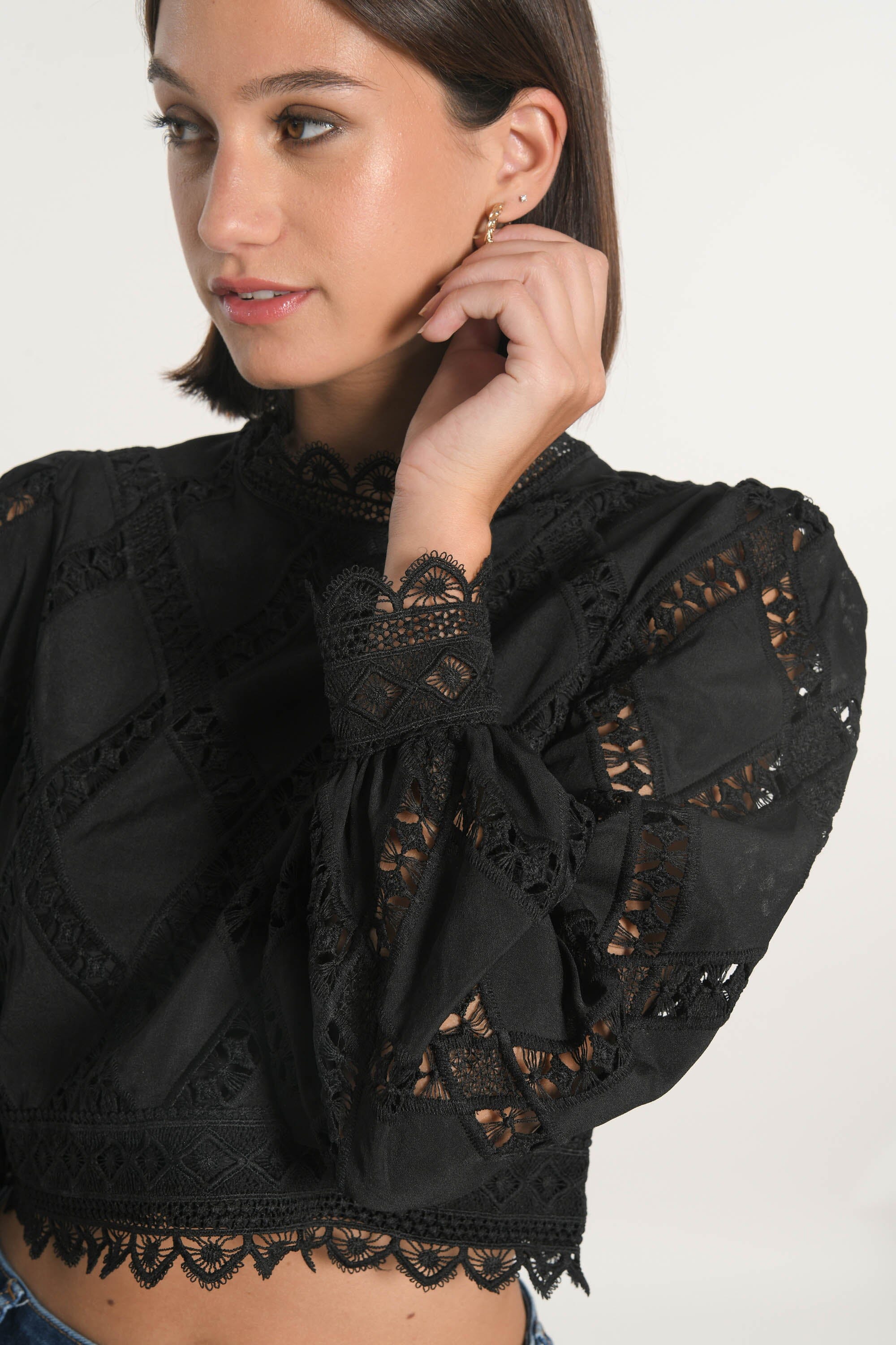 CHEMISIER BLOUSE KELLY NOIR CHEMISIER KOOKAI Mode Kookai