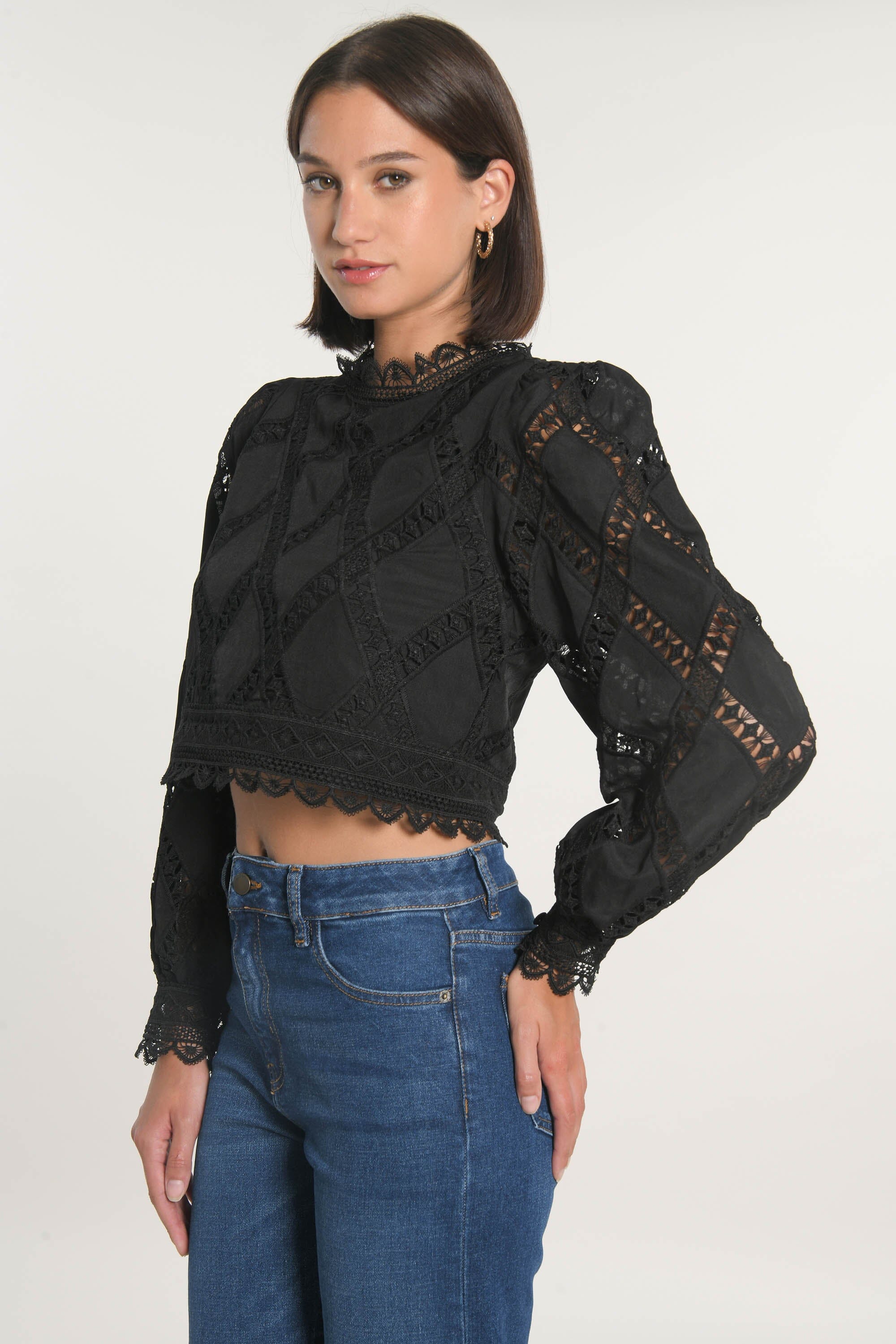 CHEMISIER BLOUSE KELLY NOIR CHEMISIER KOOKAI Mode Kookai
