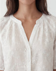 CHEMISIER BRODE - CARY - BLANC CHEMISIER NEW KOOKAI Mode Kookai