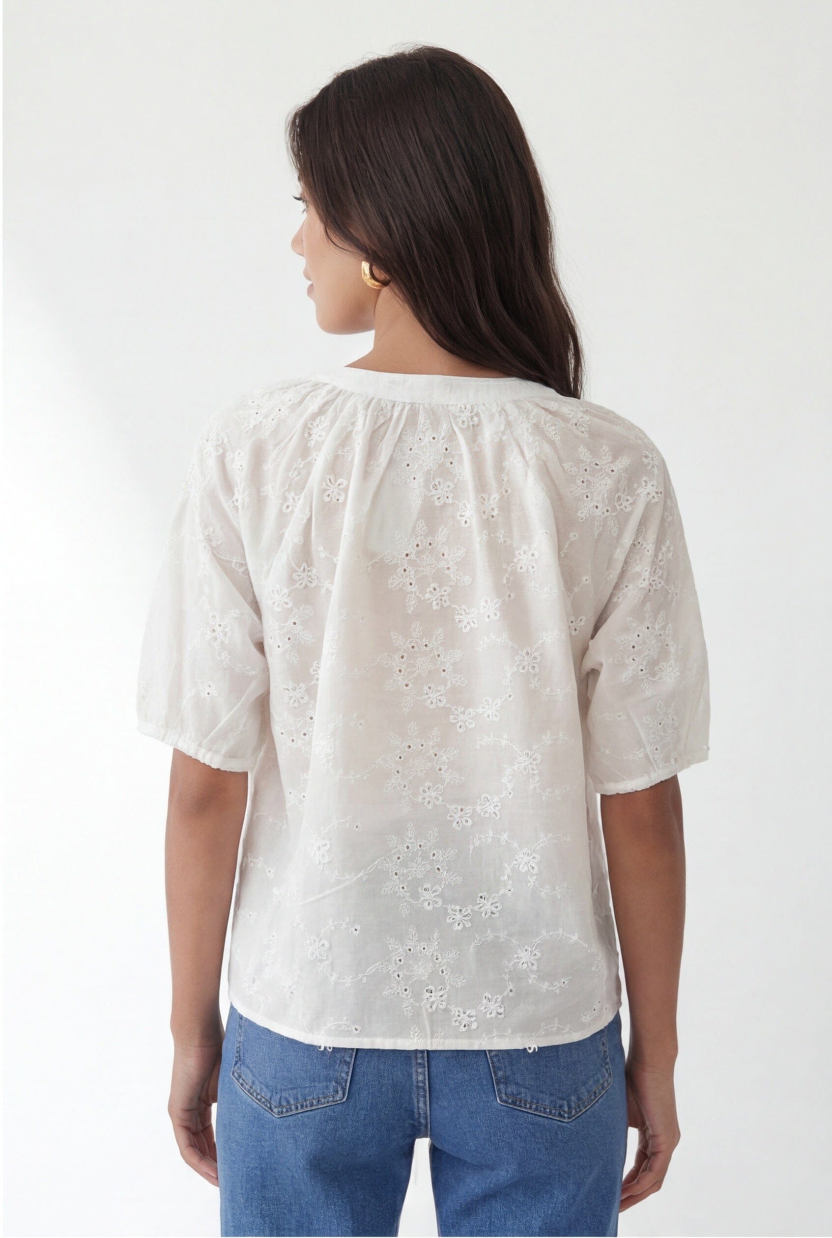 CHEMISIER BRODE - CARY - BLANC CHEMISIER NEW KOOKAI Mode Kookai