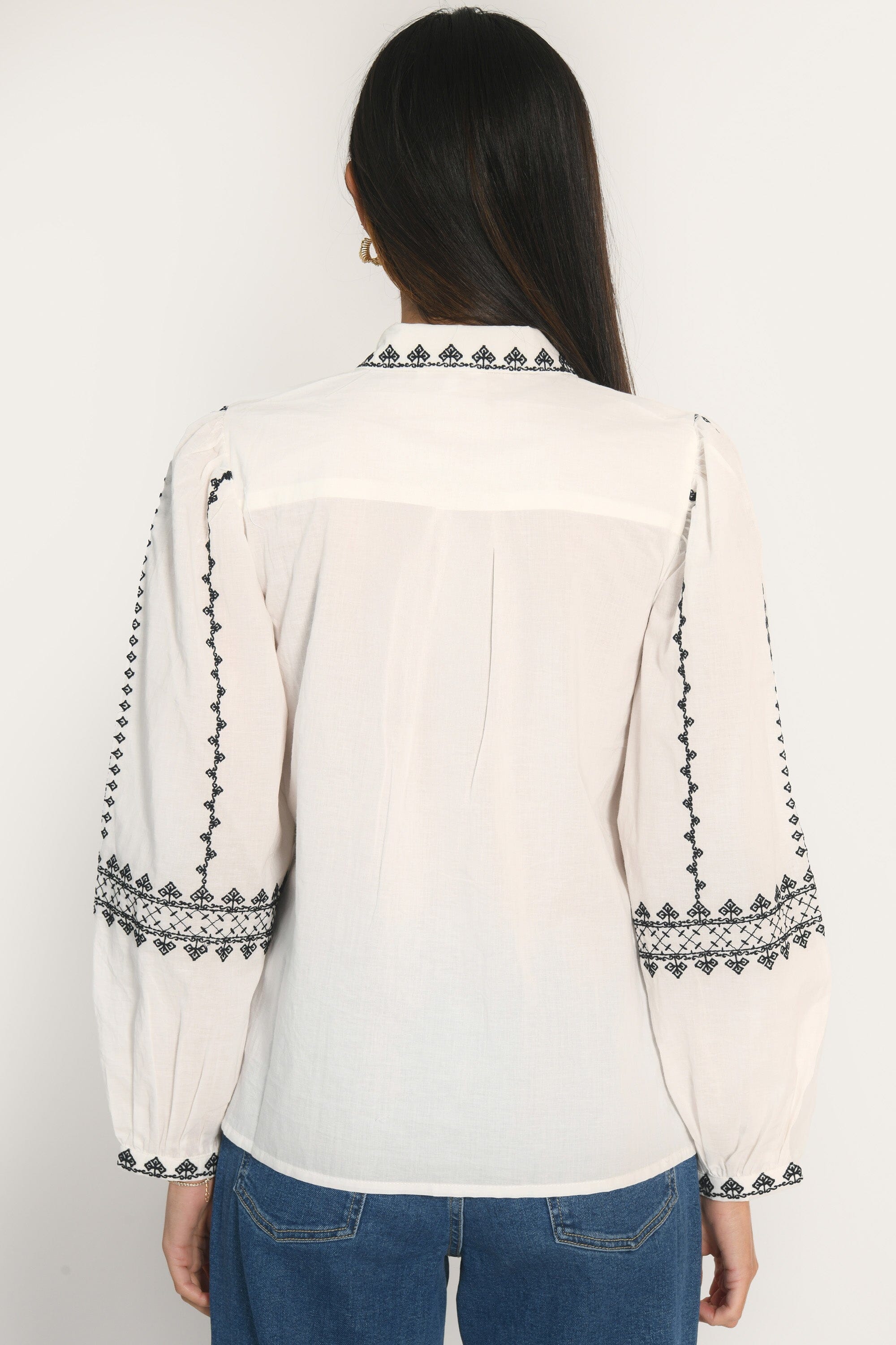 CHEMISIER BRODERIES - AICHA - BLANC CHEMISIER NEW KOOKAI Mode Kookai