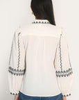 CHEMISIER BRODERIES - AICHA - BLANC CHEMISIER NEW KOOKAI Mode Kookai