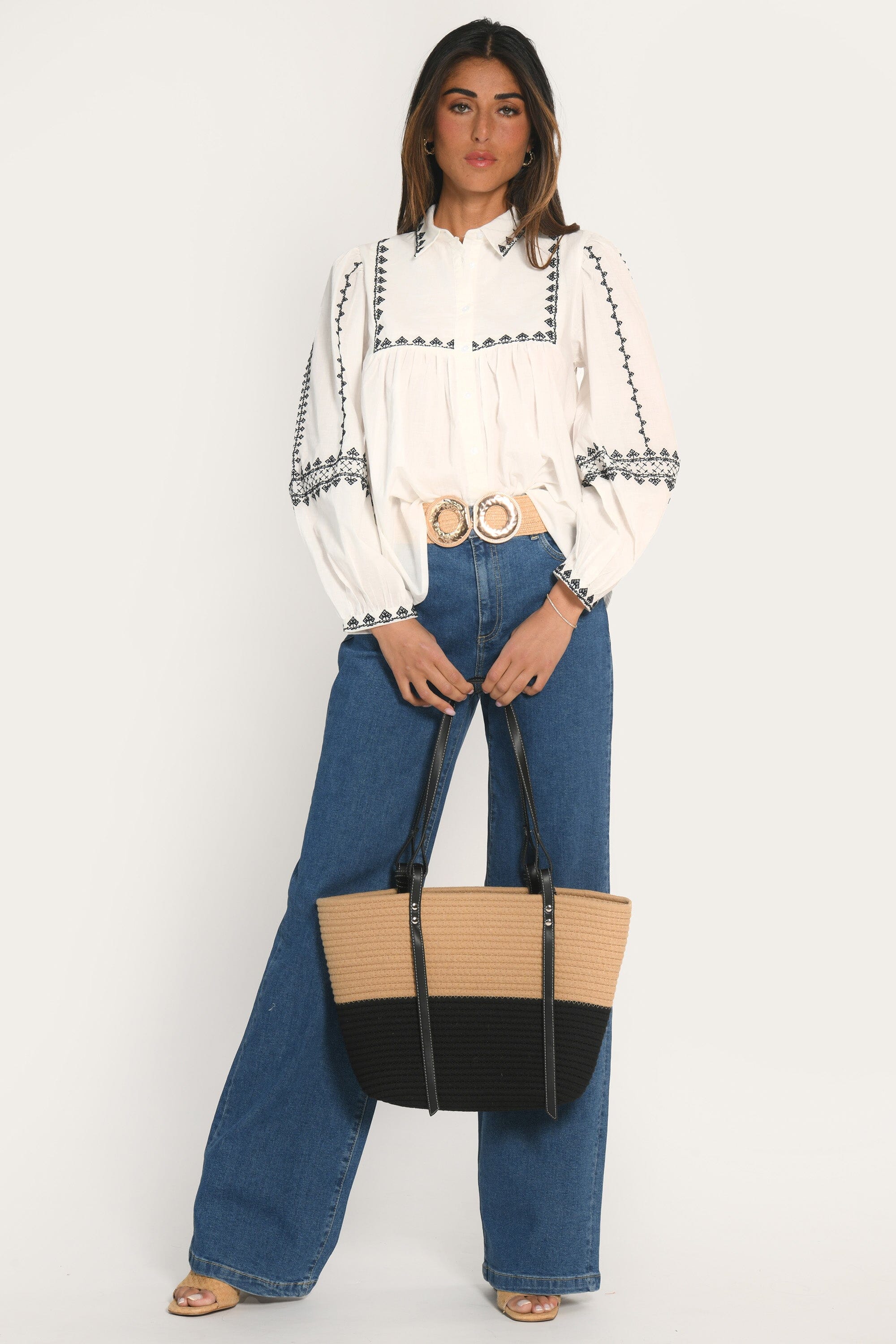 CHEMISIER BRODERIES - AICHA - BLANC CHEMISIER NEW KOOKAI Mode Kookai