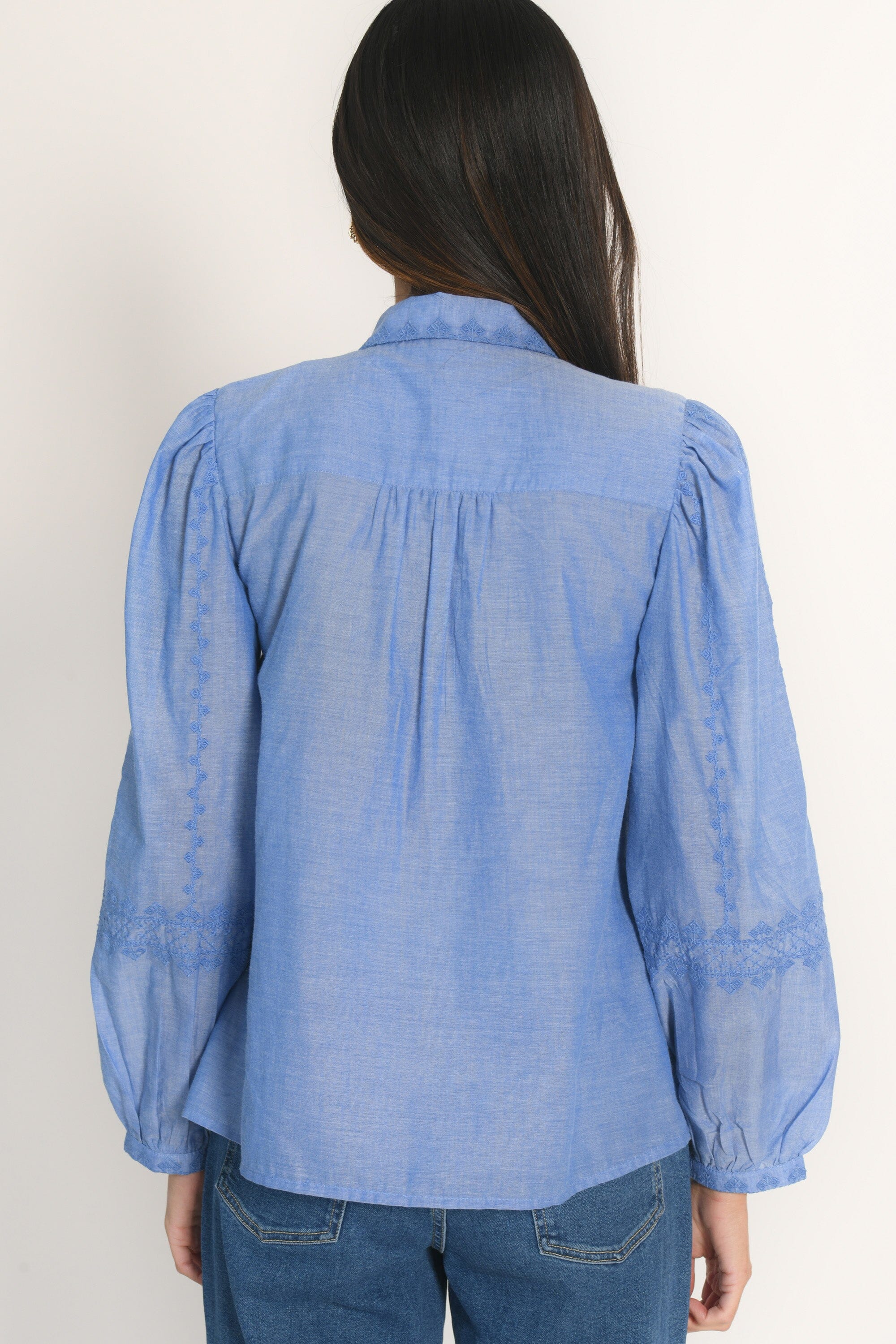 CHEMISIER BRODERIES - AICHA - CHAMBRAY CHEMISIER NEW KOOKAI Mode Kookai