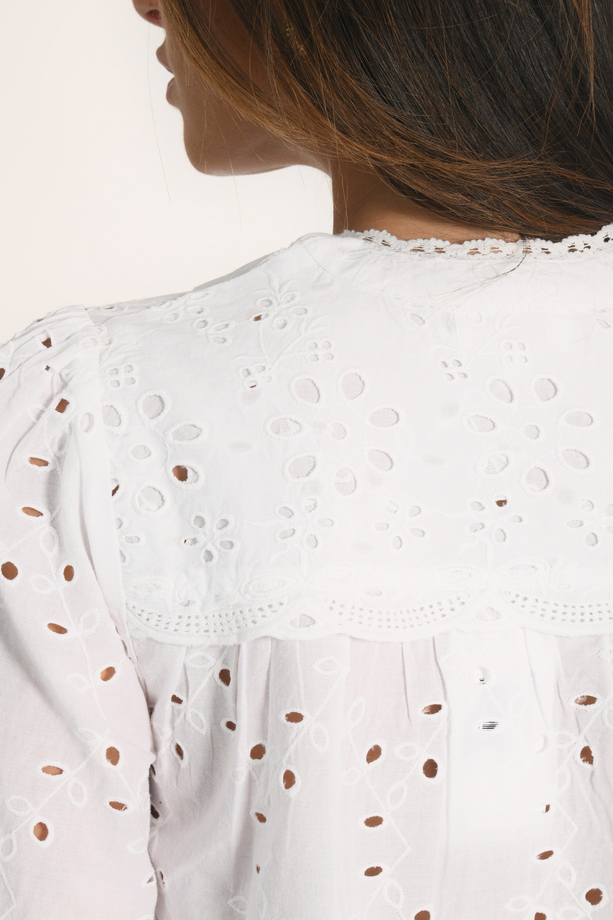 CHEMISIER BRODERIES ANGLAISE - ARMAND - BLANC CHEMISIER NEW KOOKAI Mode Kookai