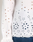 CHEMISIER BRODERIES ANGLAISE - ARMAND - BLANC CHEMISIER NEW KOOKAI Mode Kookai
