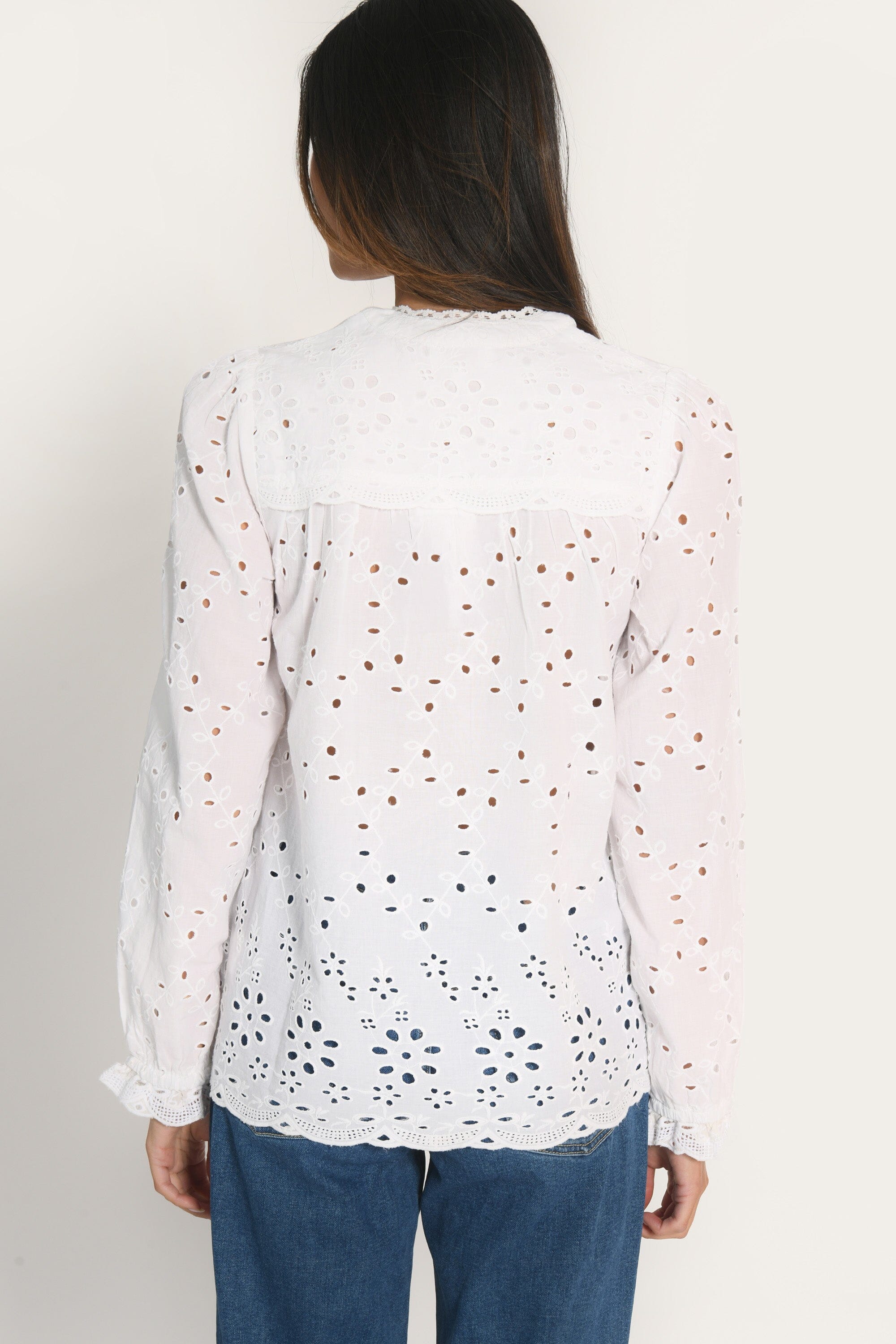 CHEMISIER BRODERIES ANGLAISE - ARMAND - BLANC CHEMISIER NEW KOOKAI Mode Kookai