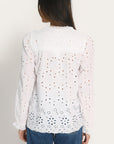 CHEMISIER BRODERIES ANGLAISE - ARMAND - BLANC CHEMISIER NEW KOOKAI Mode Kookai