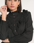 CHEMISIER EMMA BRODERIES ANGLAISES NOIR CHEMISIER KOOKAI Mode Kookai