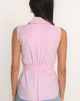 CHEMISIER SANS MANCHES - AUSTIN - ROSE CHEMISIER NEW KOOKAI Mode Kookai