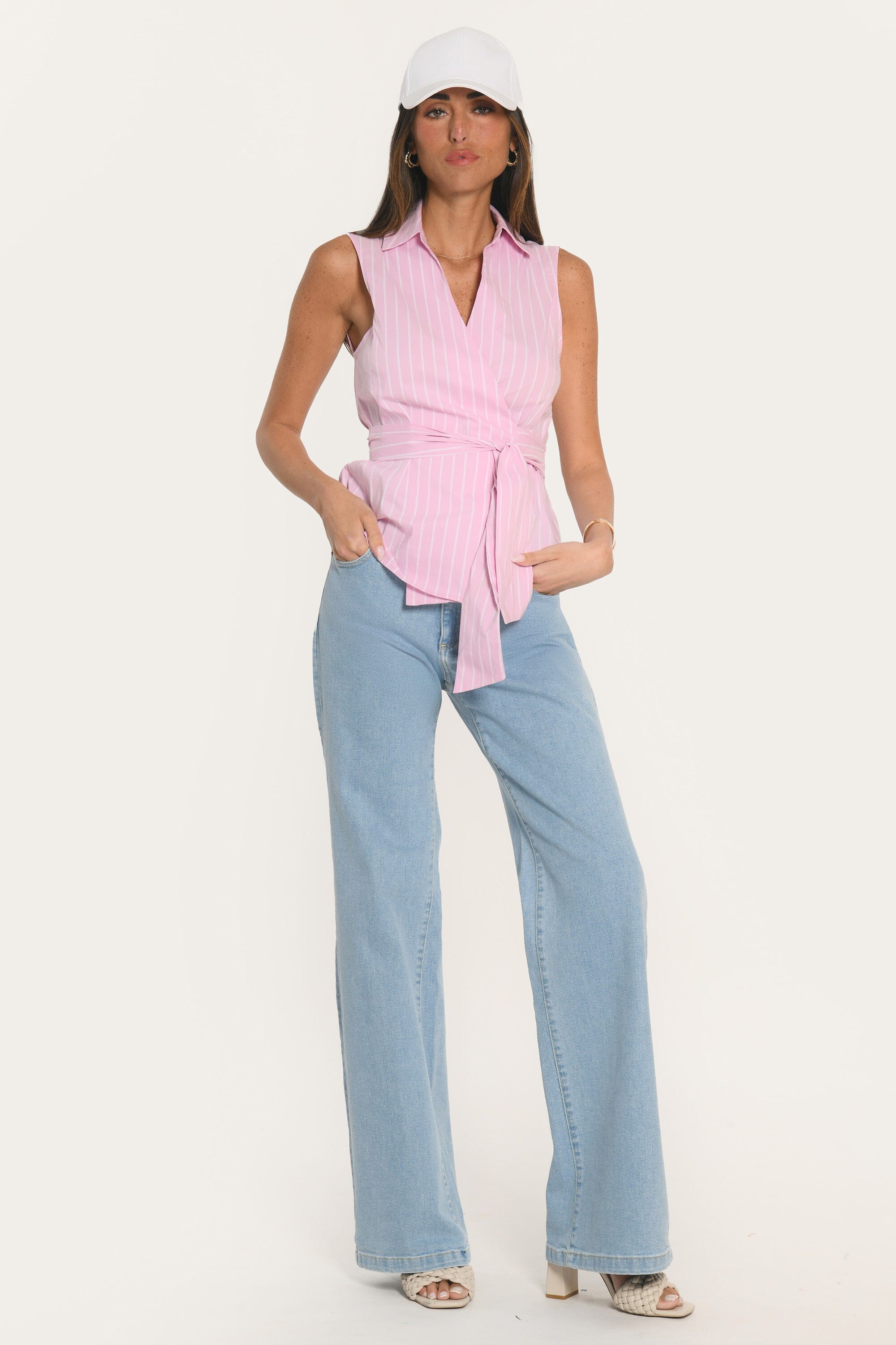 CHEMISIER SANS MANCHES - AUSTIN - ROSE CHEMISIER NEW KOOKAI Mode Kookai