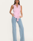 CHEMISIER SANS MANCHES - AUSTIN - ROSE CHEMISIER NEW KOOKAI Mode Kookai