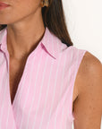 CHEMISIER SANS MANCHES - AUSTIN - ROSE CHEMISIER NEW KOOKAI Mode Kookai