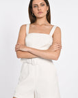 COMBI-SHORT URSULA ECRU PANTALON NEW KOOKAI Mode Kookai