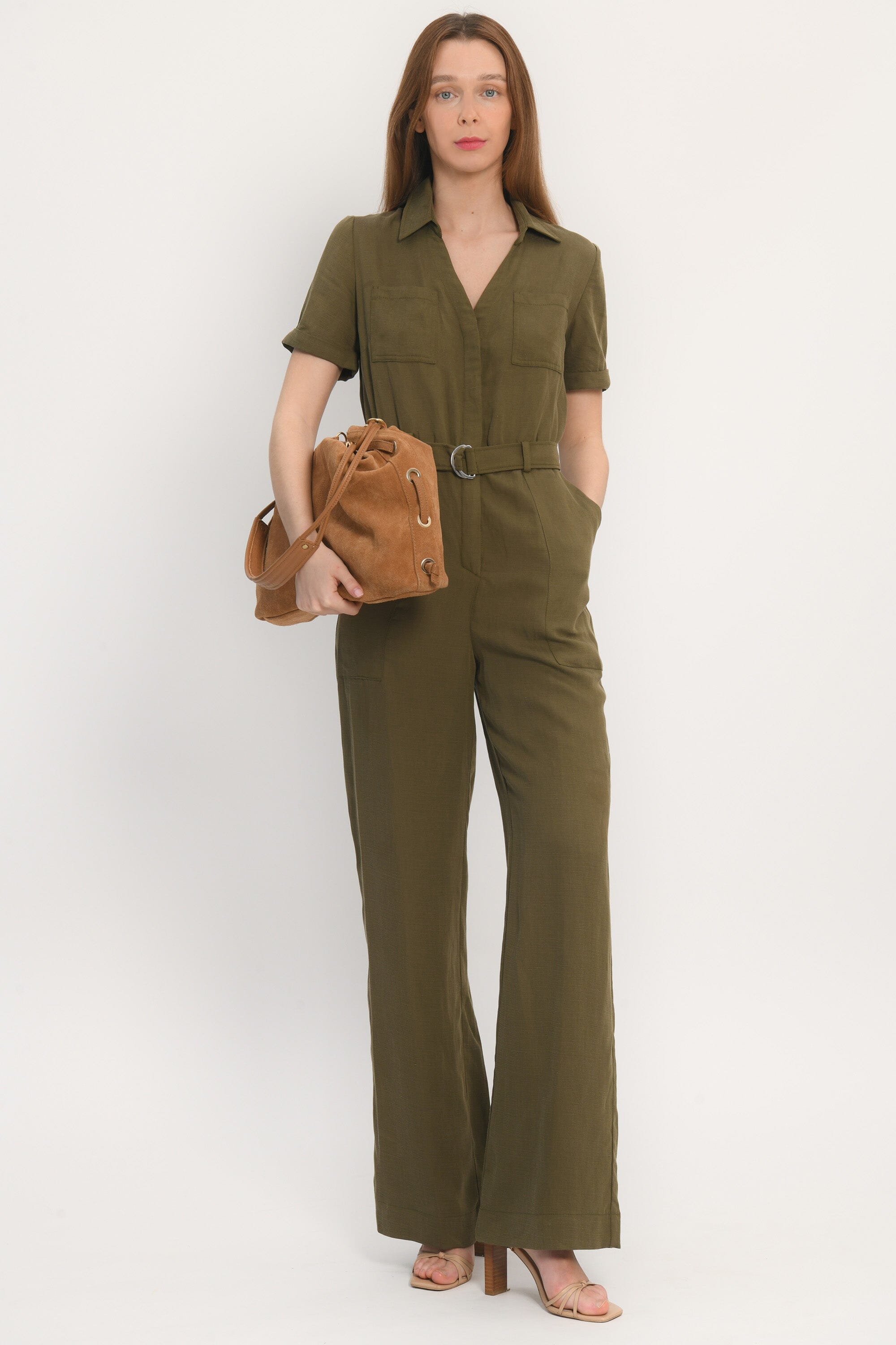 COMBINAISON - ARIANE - KHAKI PANTALON NEW KOOKAI Mode Kookai