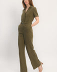 COMBINAISON - ARIANE - KHAKI PANTALON NEW KOOKAI Mode Kookai