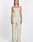 COMBINAISON IMPRIMÉE ROSANNA MULTI VERT PANTALON KOOKAI Mode Kookai