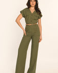 COMBINAISON - KAKI - AMAYA PANTALON KOOKAI Mode Kookai