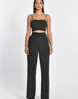 CROP TOP BRETELLES JULIA NOIR TEE SHIRT KOOKAI Mode Kookai