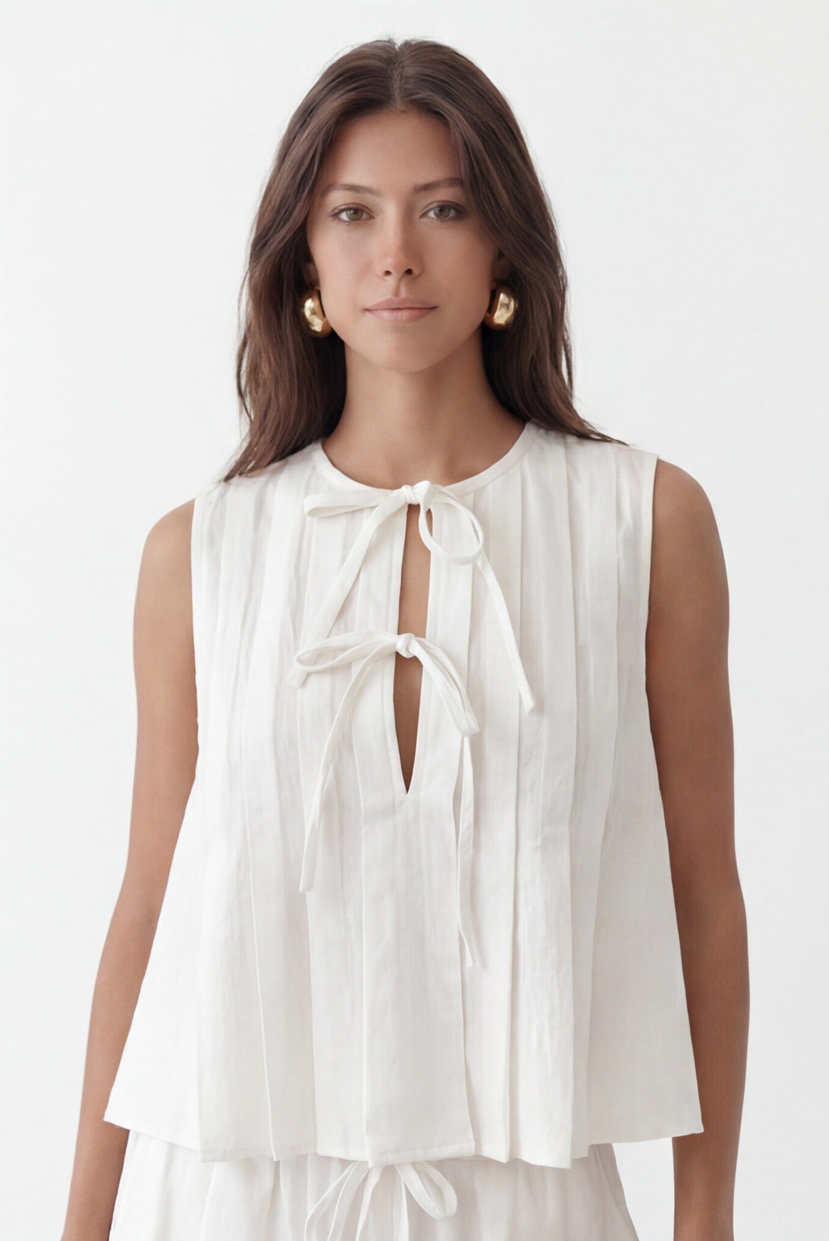 CROP TOP - CALETA - ECRU TOP NEW KOOKAI Mode Kookai