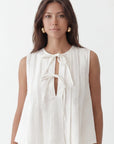 CROP TOP - CALETA - ECRU TOP NEW KOOKAI Mode Kookai