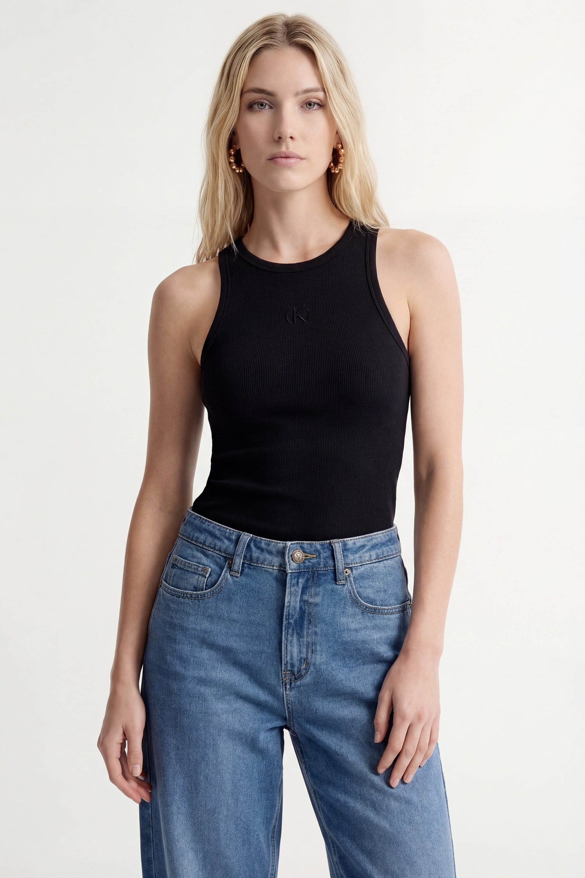 DEBARDEUR - CARISSA - NOIR TEE SHIRT NEW KOOKAI Mode Kookai