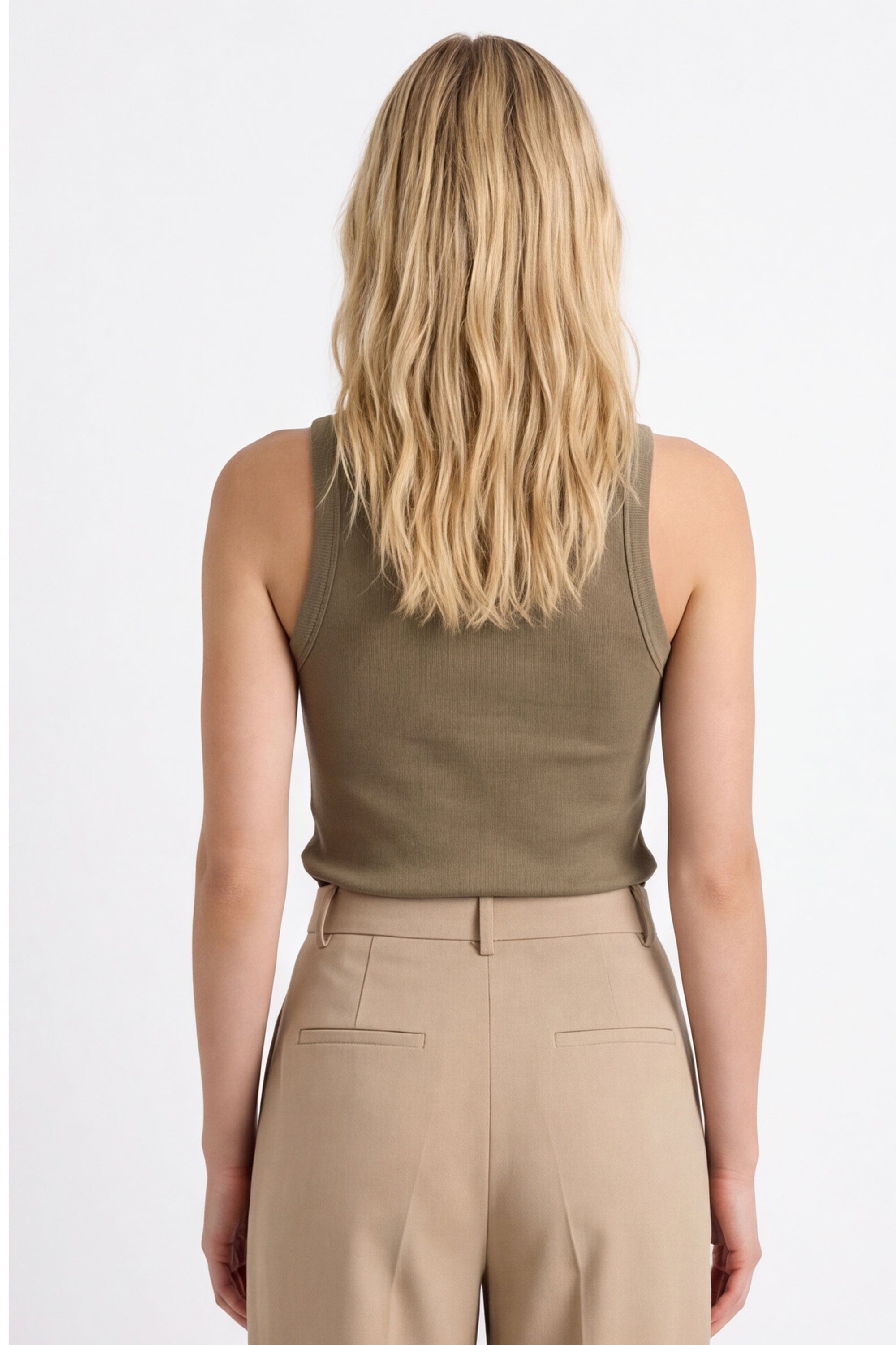 DEBARDEUR - CARISSA - OLIVE TEE SHIRT NEW KOOKAI Mode Kookai